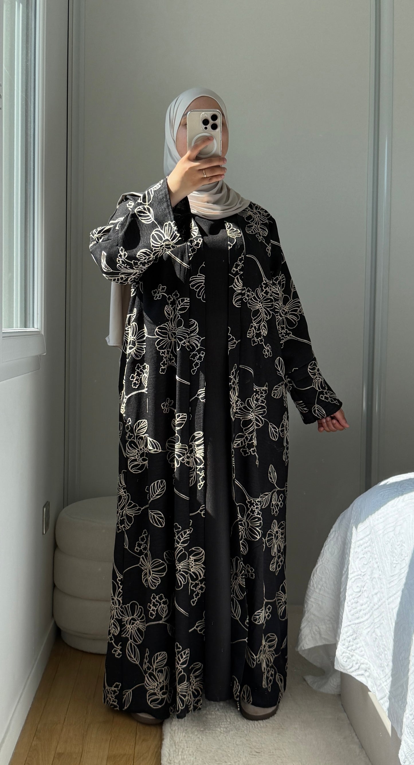 SET ABAYA KIMONO JOUDIA