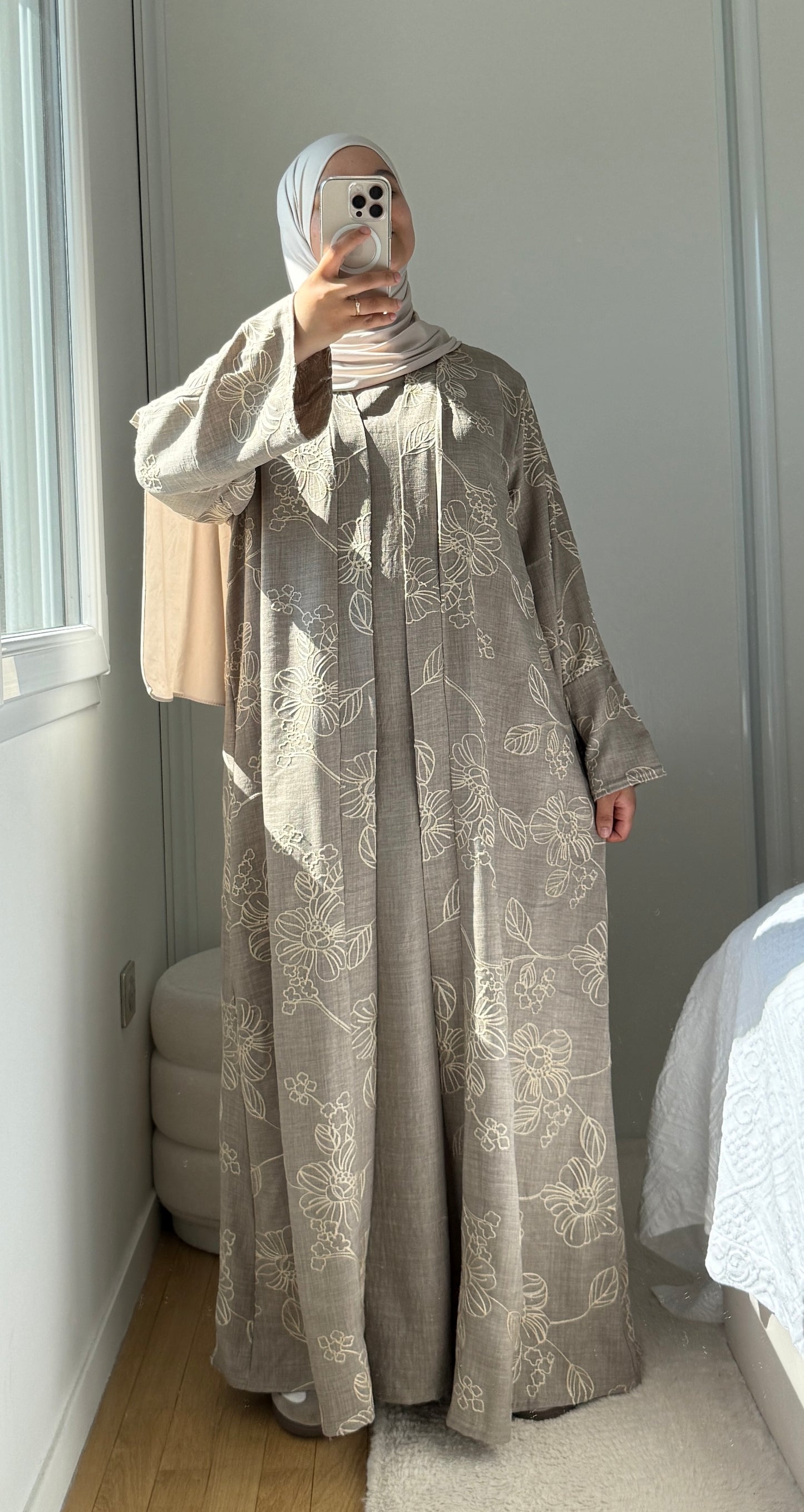 SET ABAYA KIMONO JOUDIA