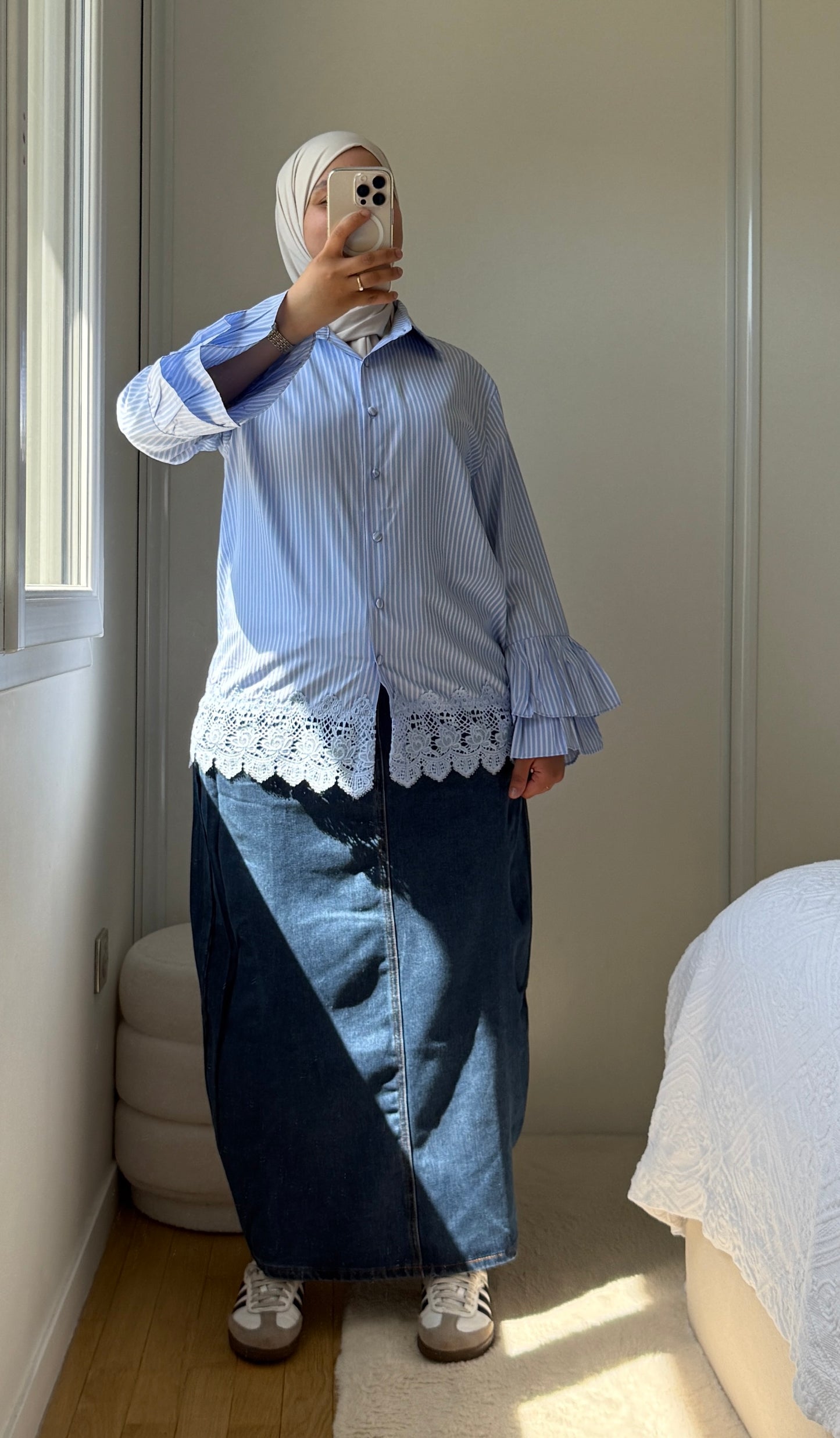 CHEMISE À VOLANTS SALOUA