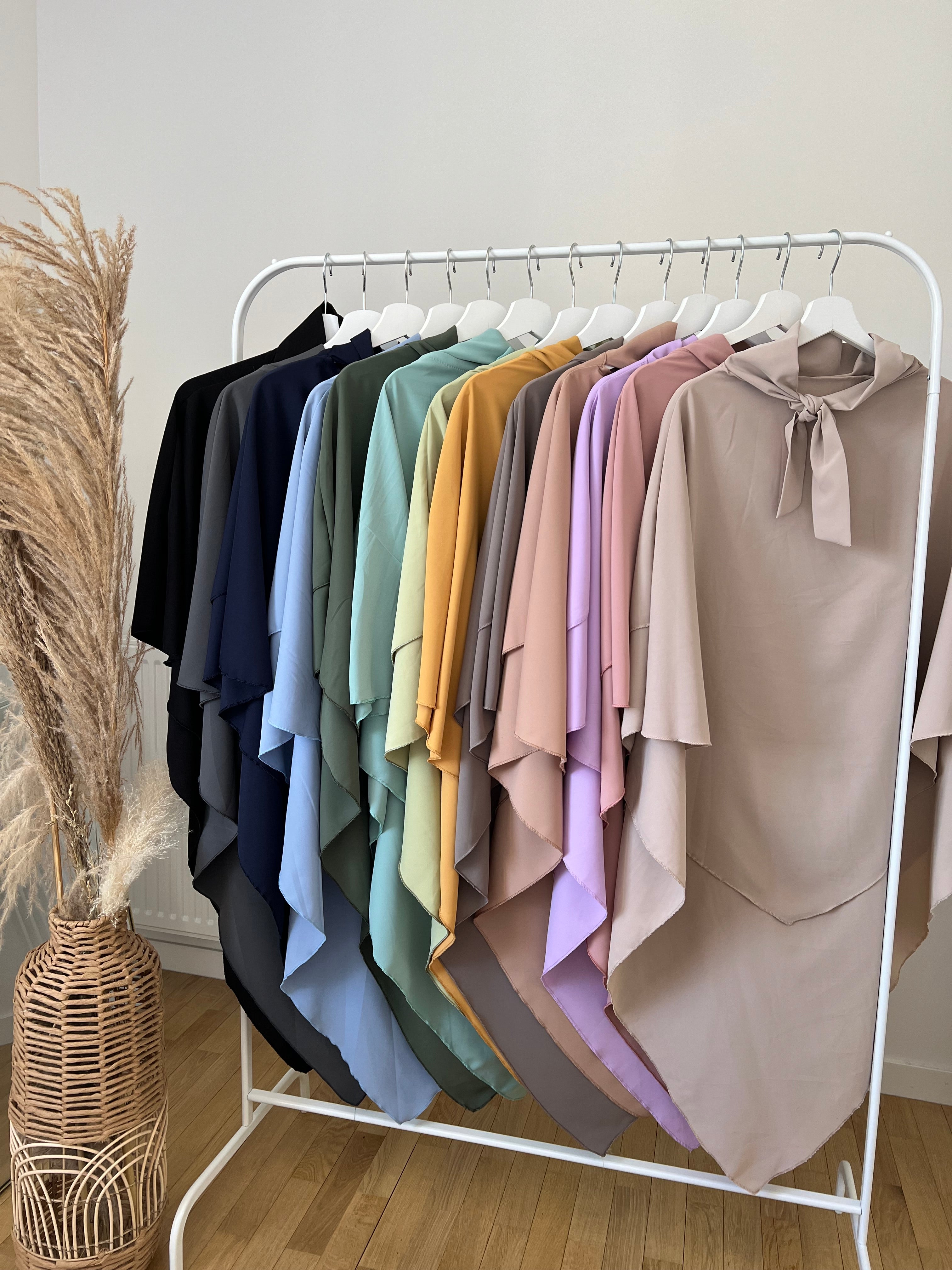 KHIMAR 2 VOILES SOIE DE MEDINE