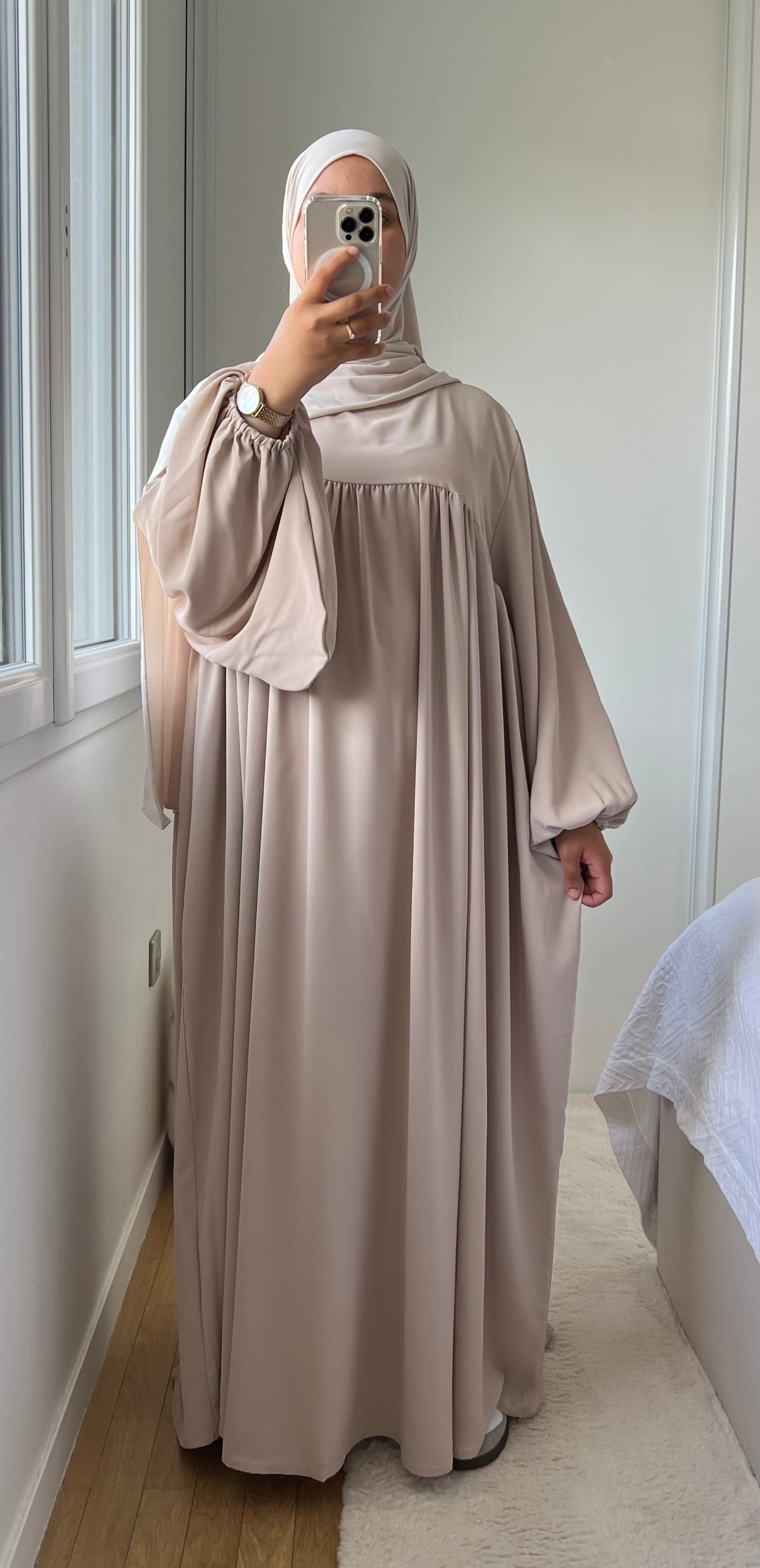 ABAYA SELMA SOIE DE MÉDINE