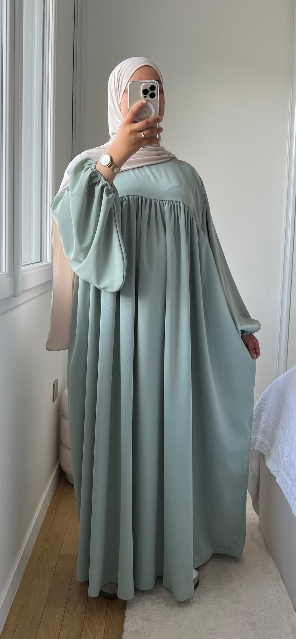 ABAYA SELMA SOIE DE MÉDINE