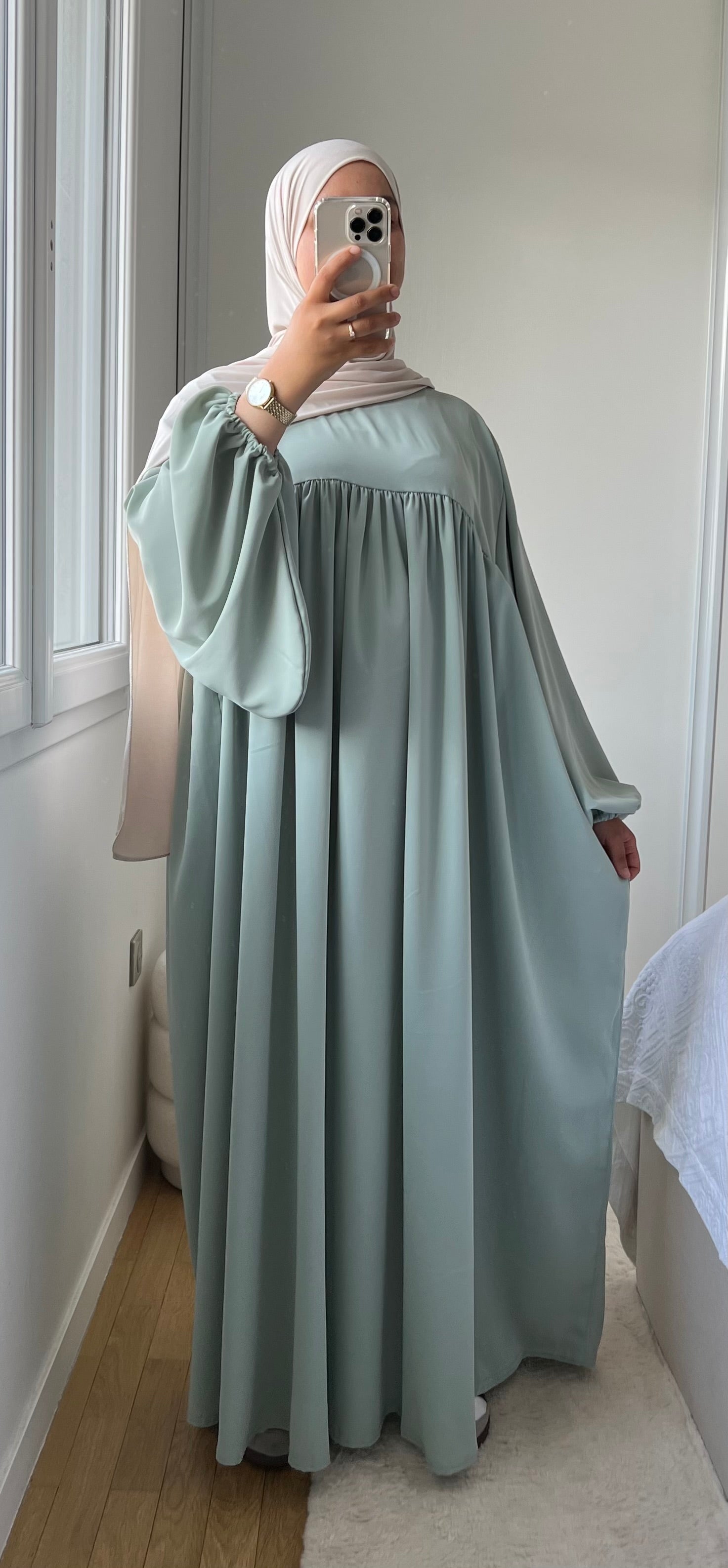 ABAYA SELMA SOIE DE MÉDINE