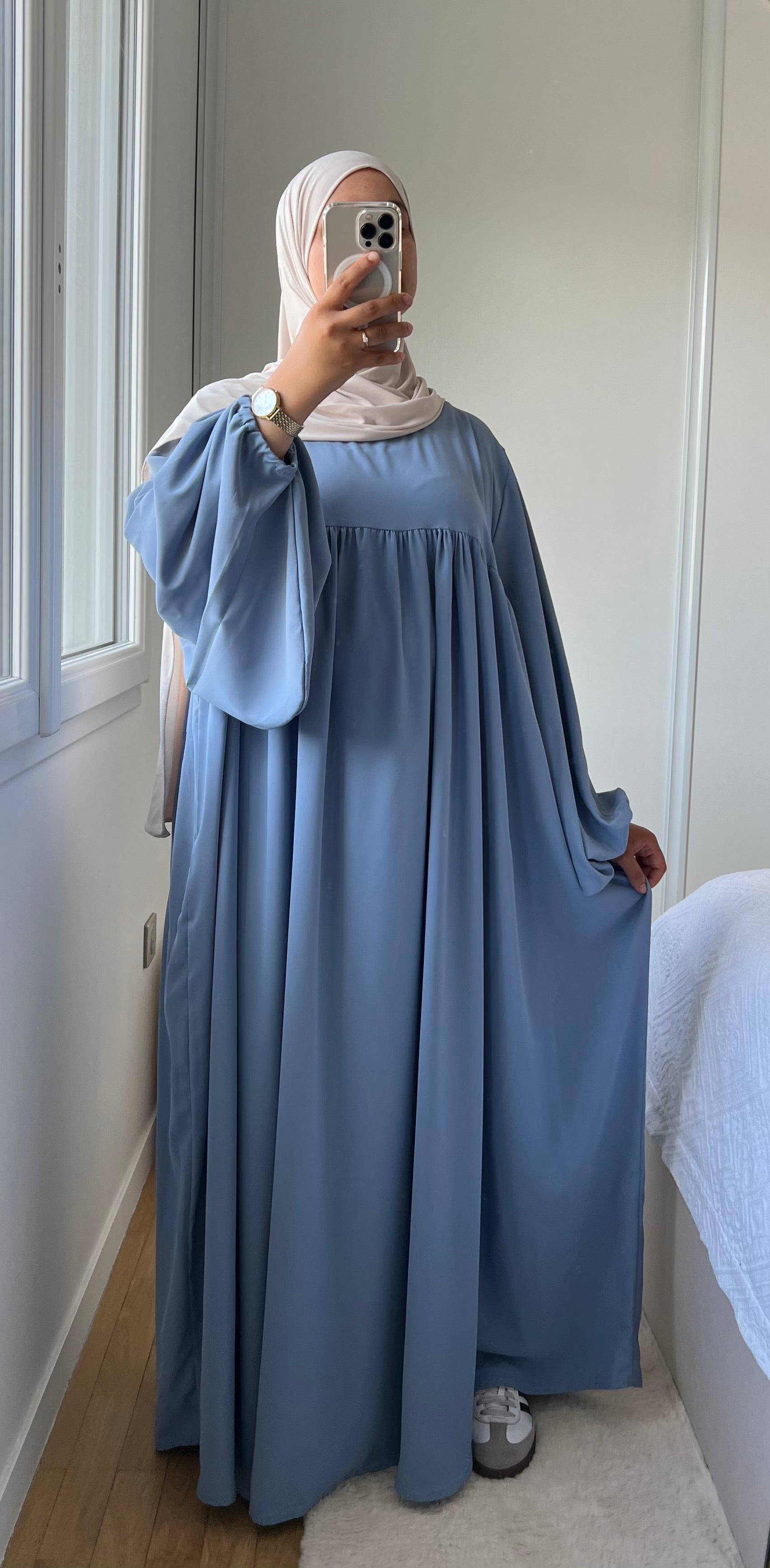ABAYA SELMA SOIE DE MÉDINE