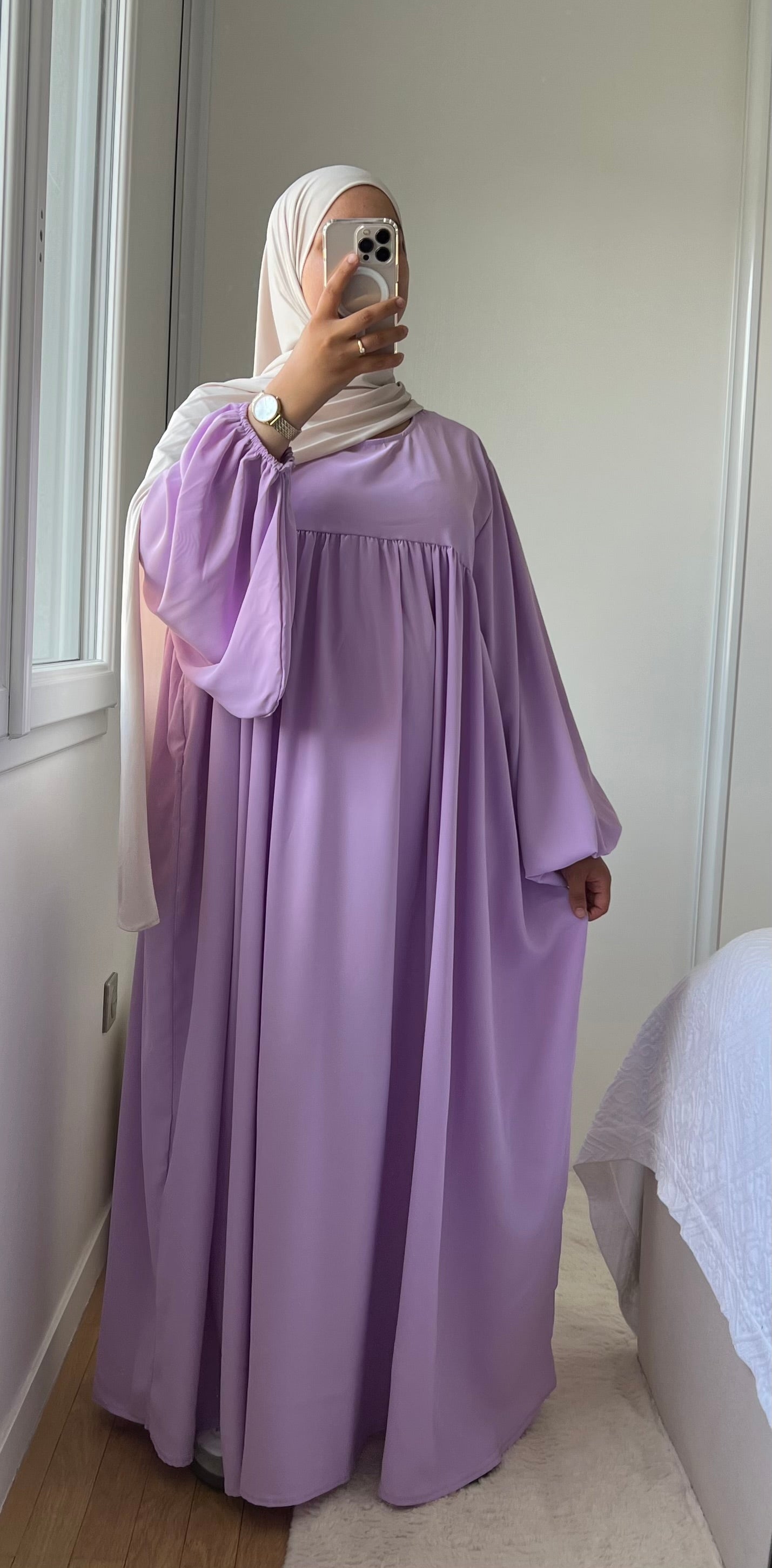 ABAYA SELMA SOIE DE MÉDINE