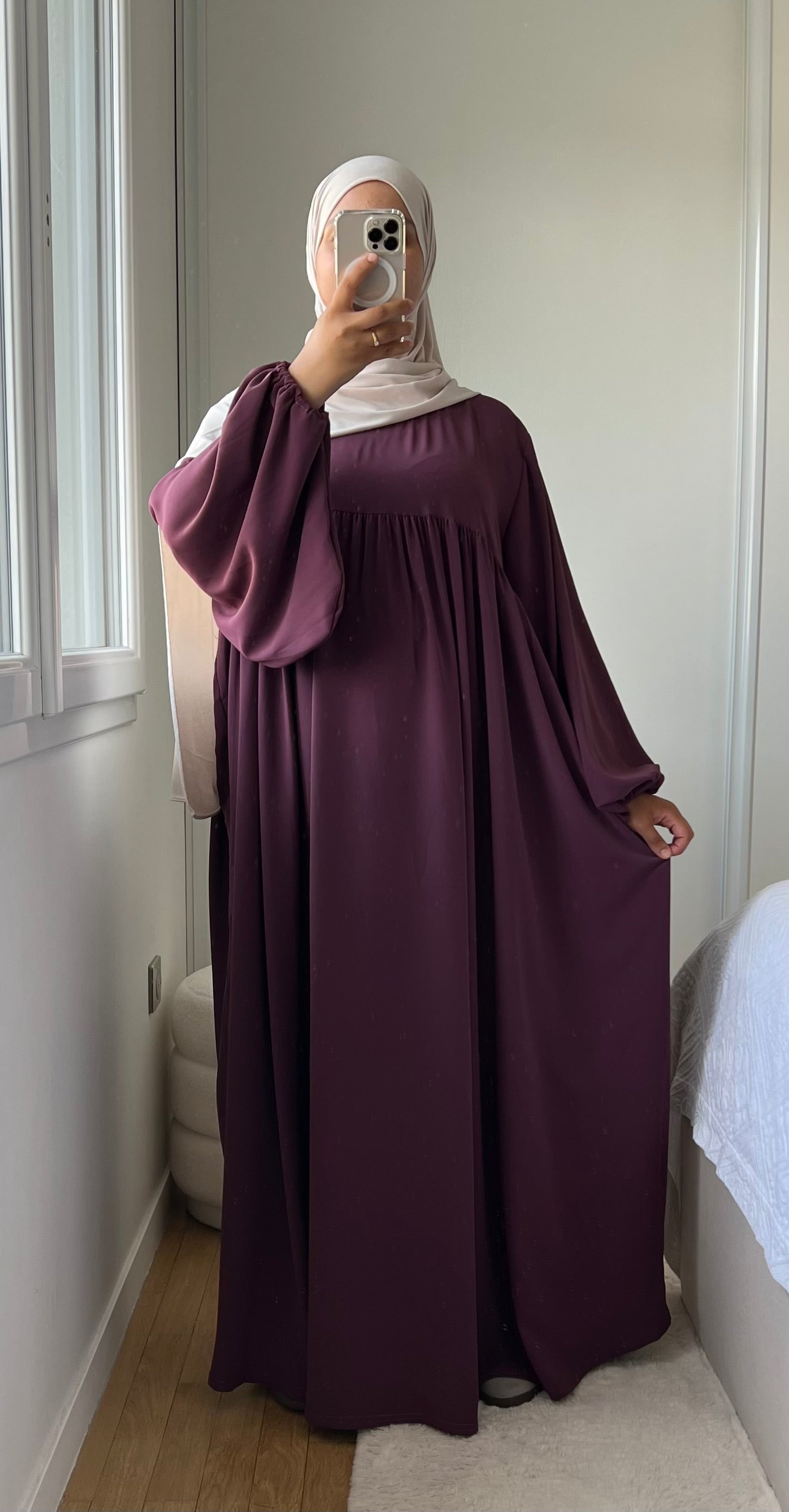 ABAYA SELMA SOIE DE MÉDINE
