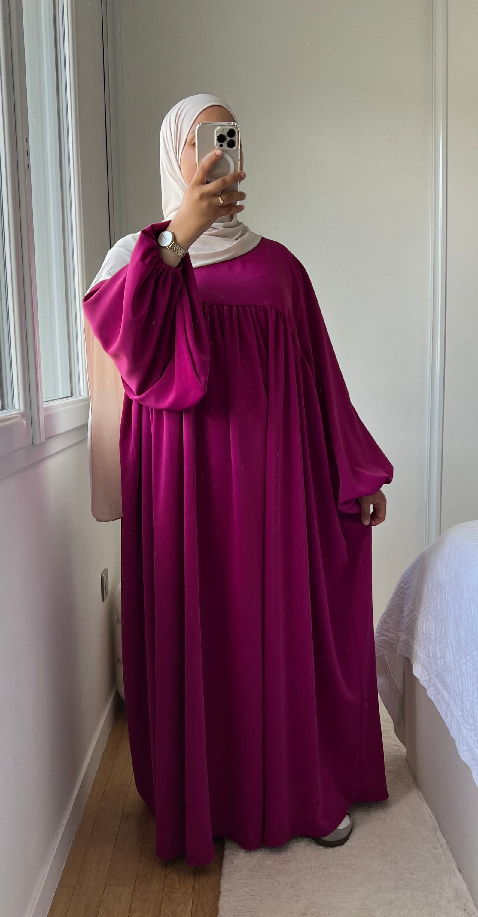 ABAYA SELMA SOIE DE MÉDINE