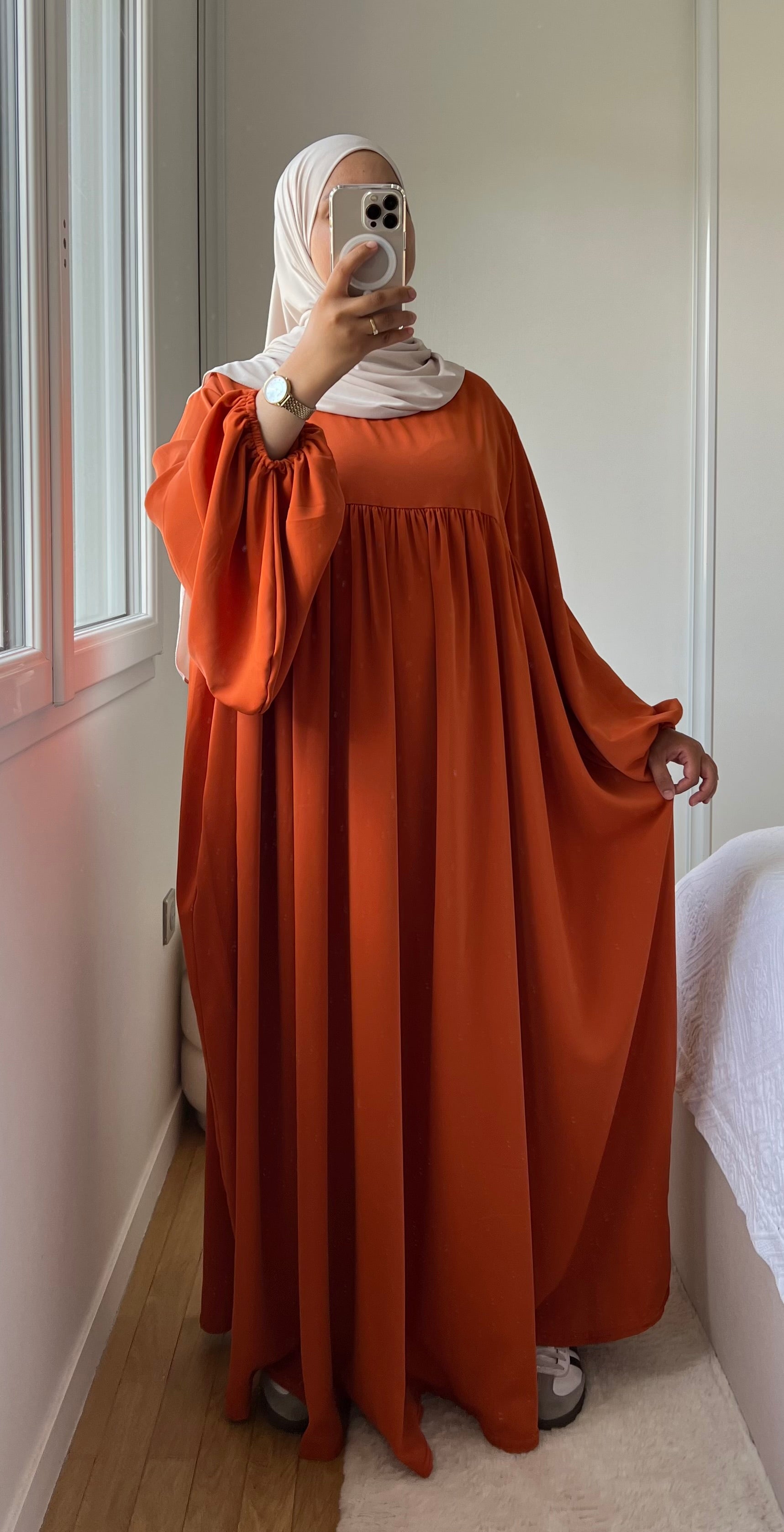 ABAYA SELMA SOIE DE MÉDINE