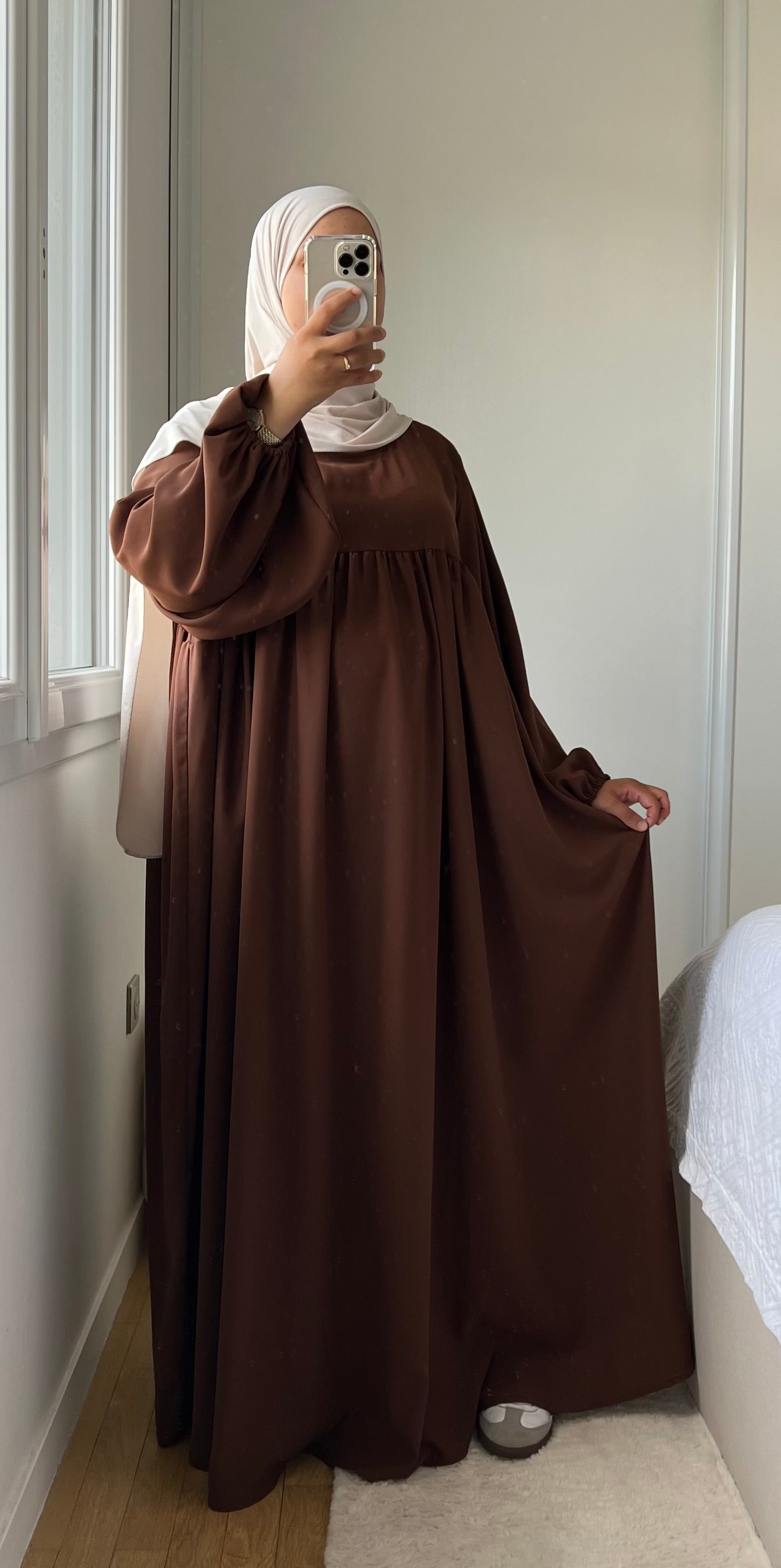 ABAYA SELMA SOIE DE MÉDINE