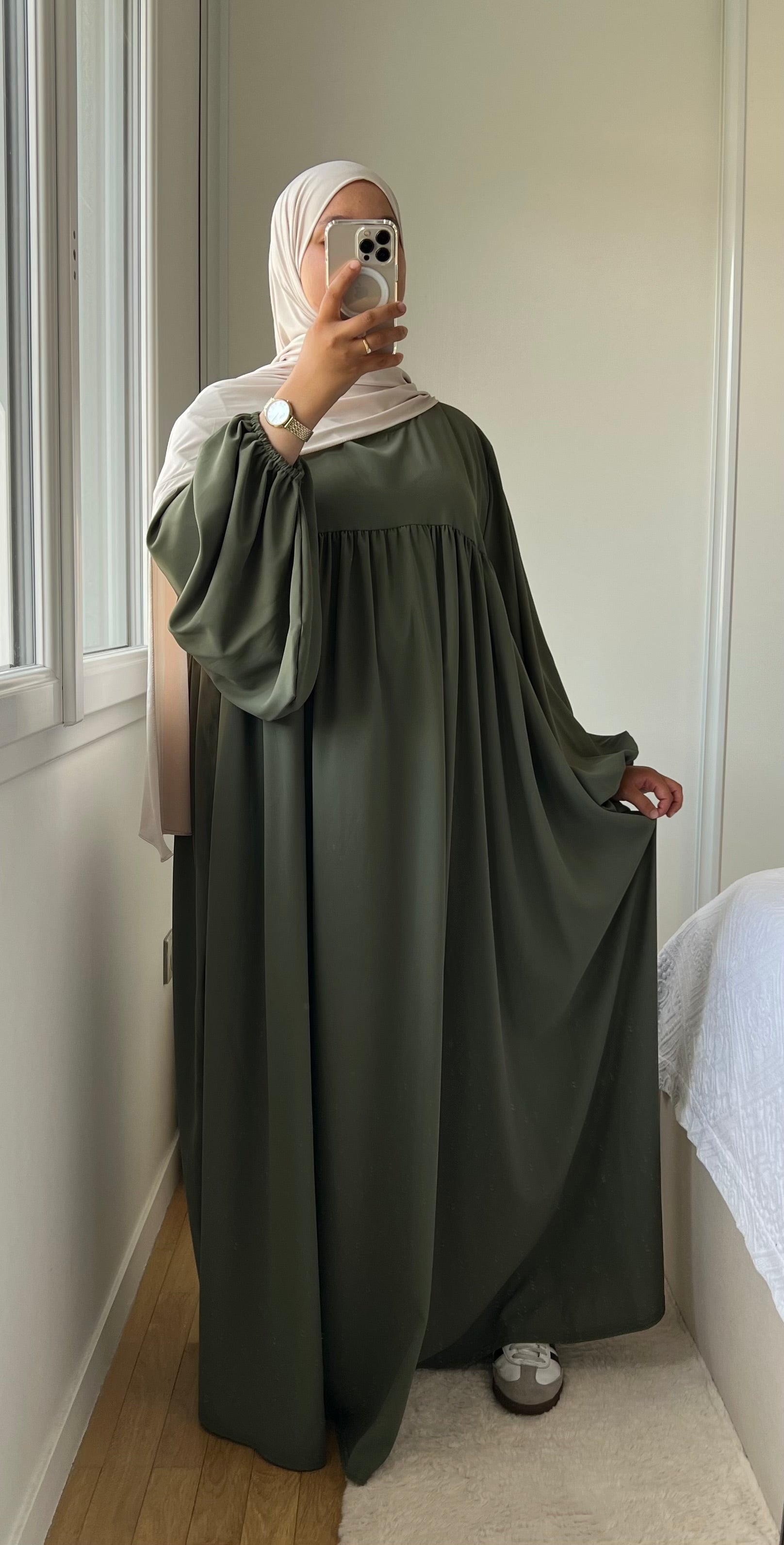 ABAYA SELMA SOIE DE MÉDINE