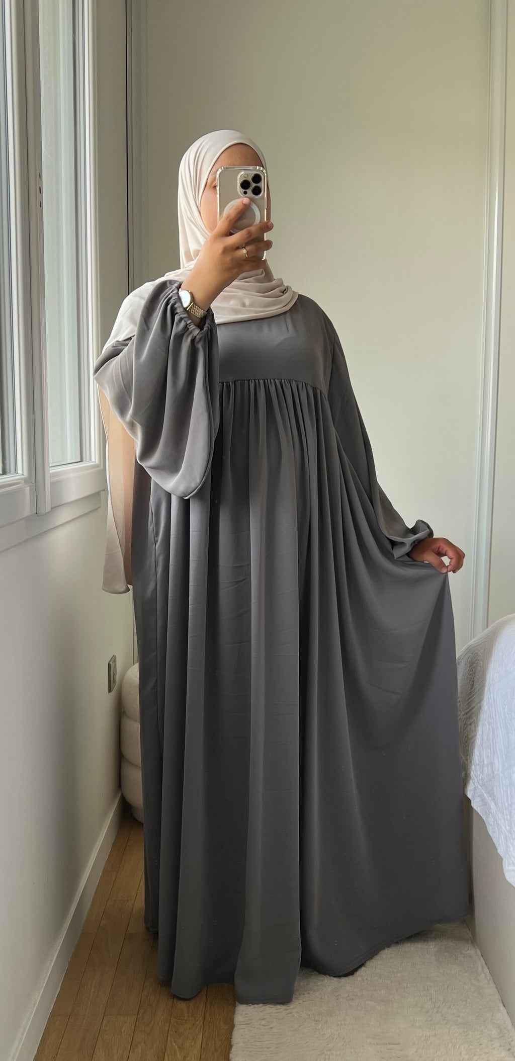 ABAYA SELMA SOIE DE MÉDINE