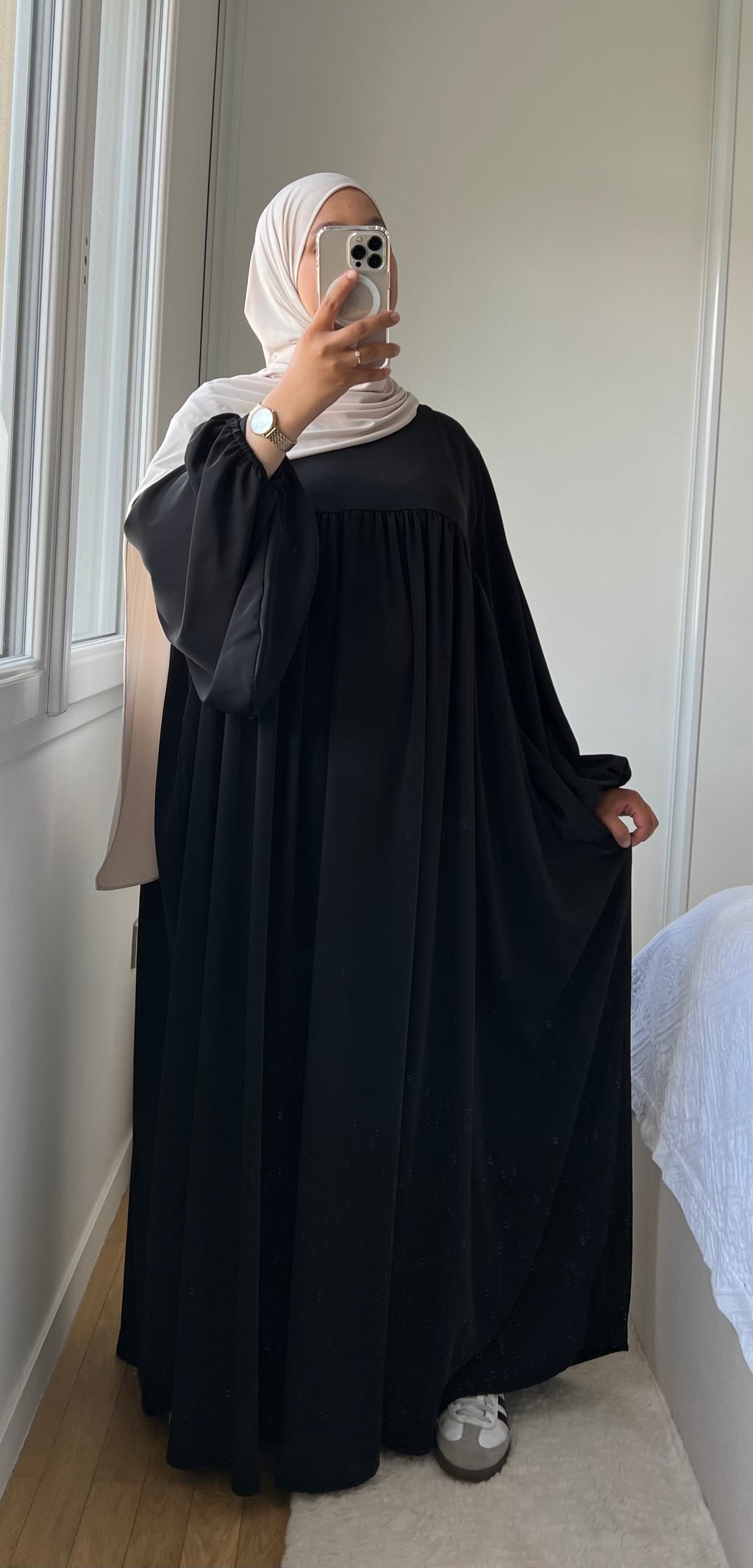 ABAYA SELMA SOIE DE MÉDINE