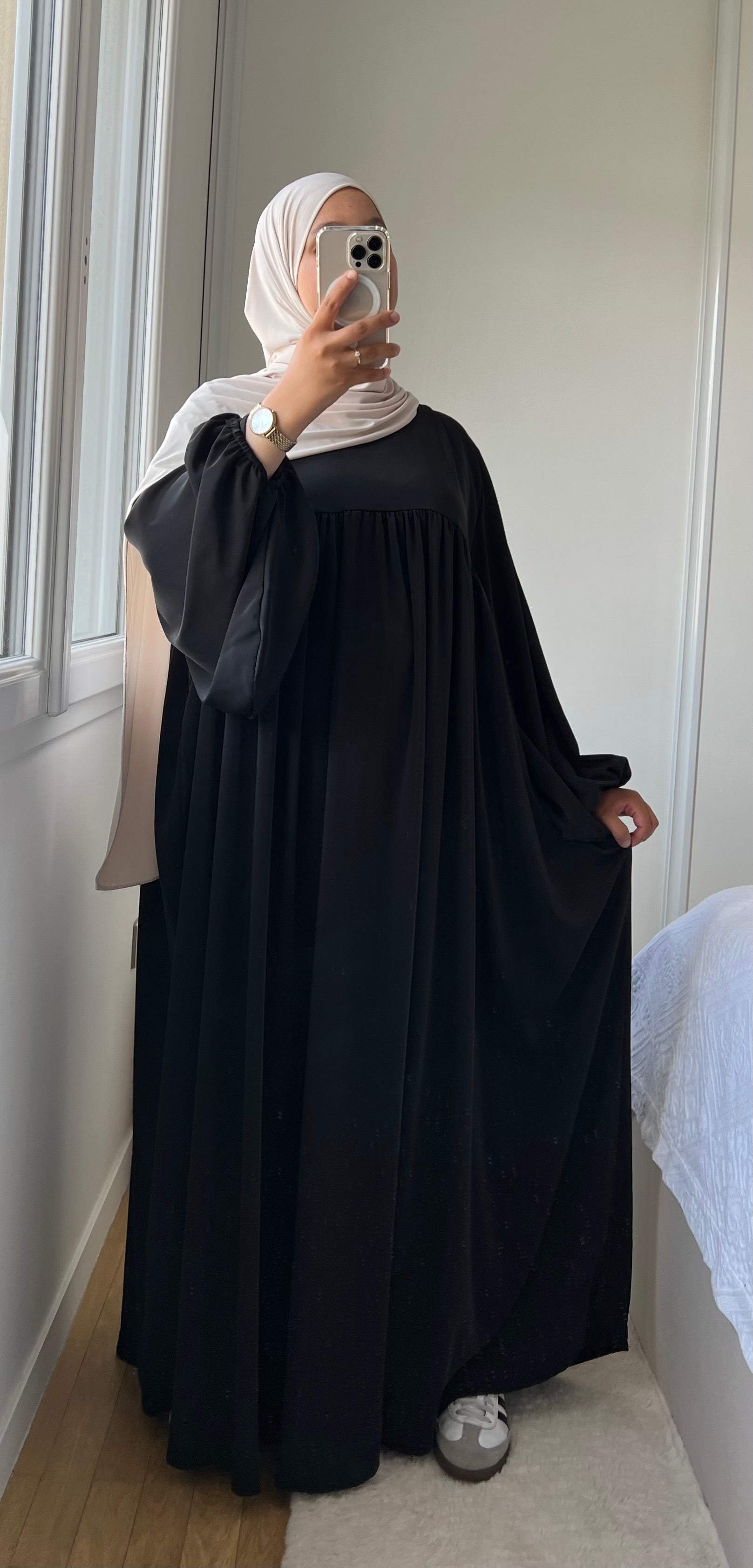 ABAYA SELMA SOIE DE MÉDINE