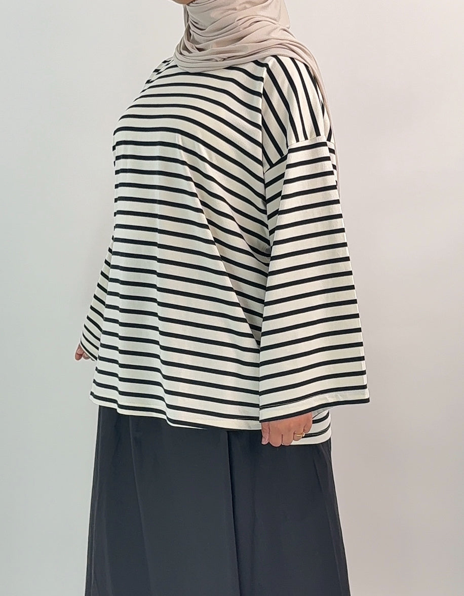 T-SHIRT MARINIÈRE COTON
