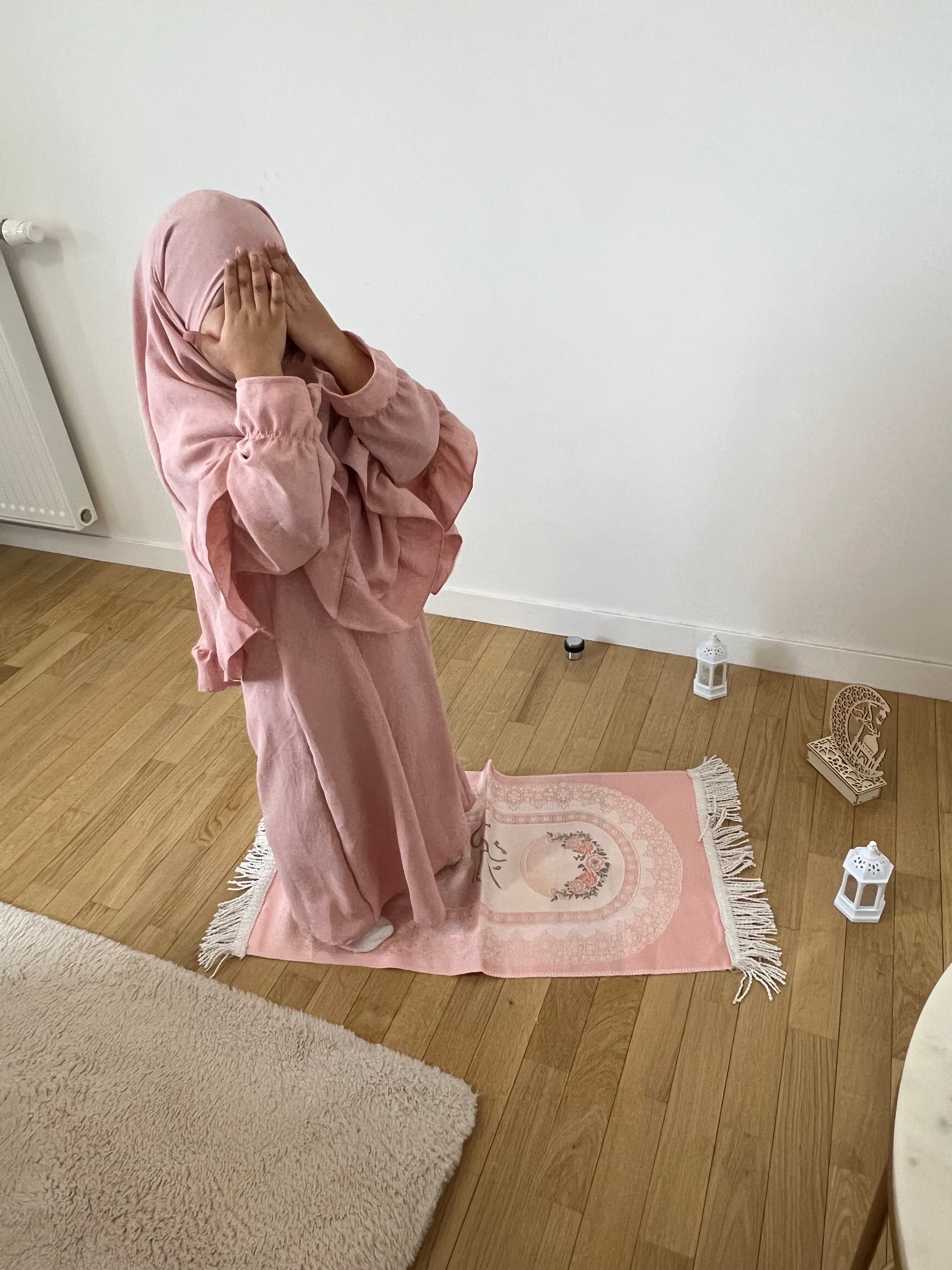 ENSEMBLE ABAYA KHIMAR MÈRE/FILLE AYA (VERSION FILLE)