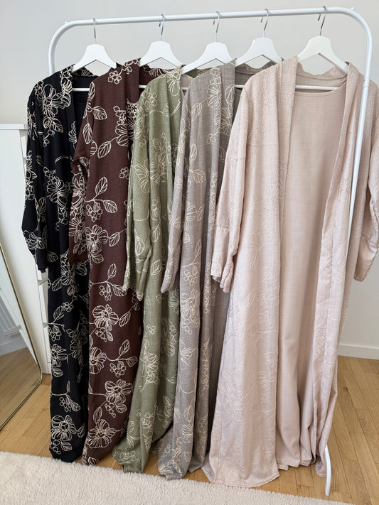 SET ABAYA KIMONO JOUDIA