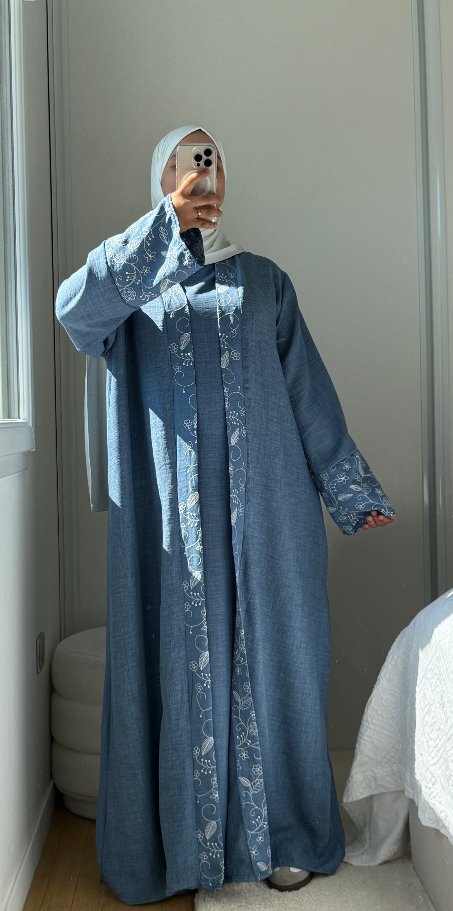 SET ABAYA KIMONO JIHANE
