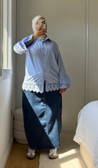 CHEMISE À VOLANTS SALOUA