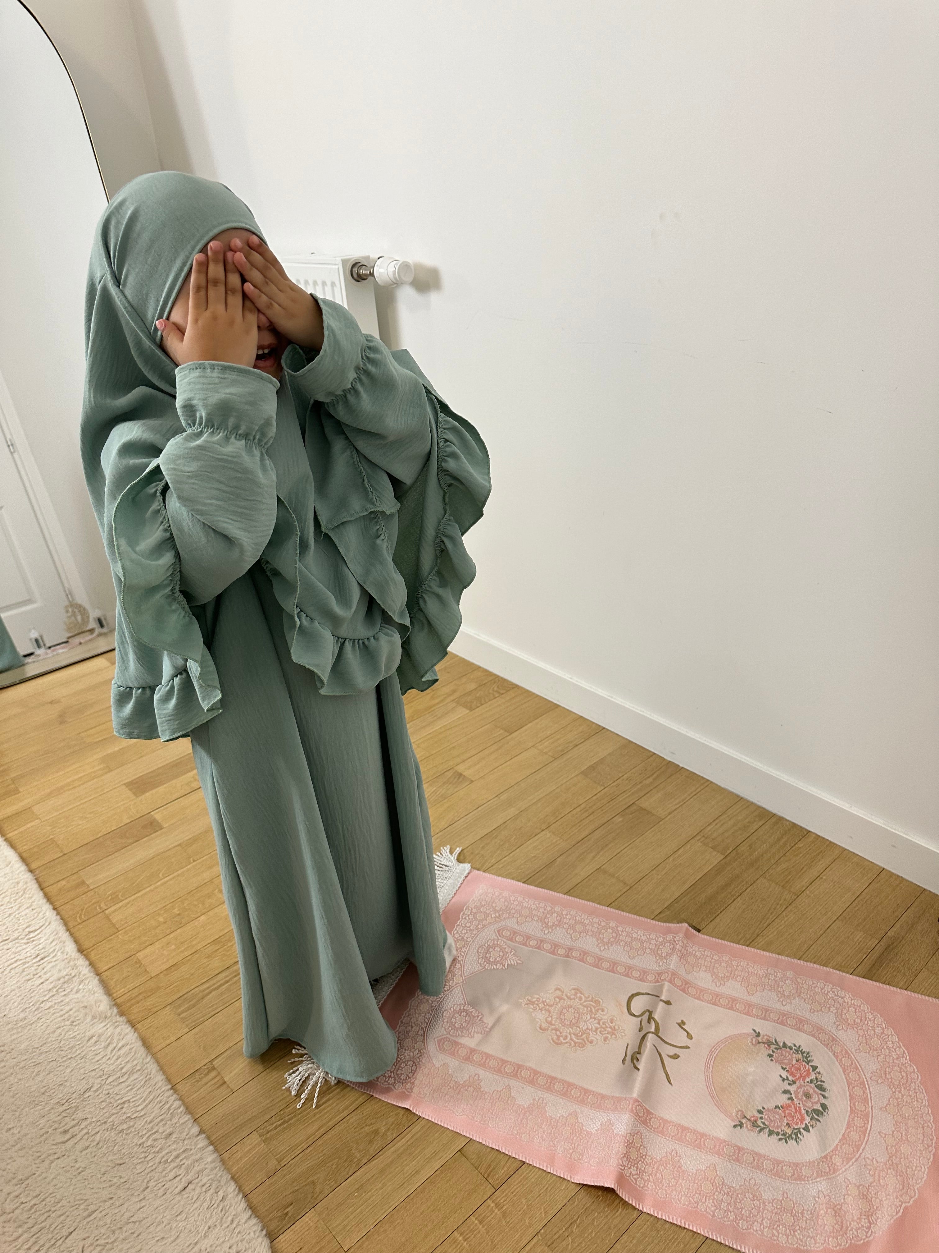 ENSEMBLE ABAYA KHIMAR MÈRE/FILLE AYA (VERSION FILLE)